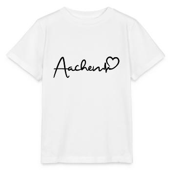 Aachen Herzschlag - Stanley/Stella Kinder T-Shirt MINI CREATOR  - Weiß - Vorne - Maike (125cm)