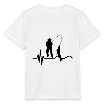 Pêche pêche pêche - T-shirt bio MINI CREATOR Stanley/Stella Enfant - blanc - Devant - Maike (125cm)