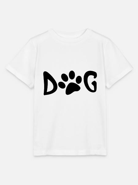 Fußabdruck des Hundes - Stanley/Stella Kinder T-Shirt MINI CREATOR - Weiß