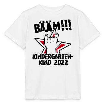 Bääm! Kindergartenkind 2022 Eingewöhnung Kita Kind - Stanley/Stella Kinder T-Shirt MINI CREATOR  - Weiß - Vorne - Maike (125cm)