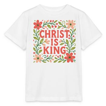 Jesus Ist König Christliche Glaubensfrau - Stanley/Stella Kinder T-Shirt MINI CREATOR  - Weiß - Vorne - Maike (125cm)