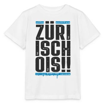 Zürich / Züri isch ois / Zürcher FC - Stanley/Stella Kinder T-Shirt MINI CREATOR  - Weiß - Vorne - Maike (125cm)