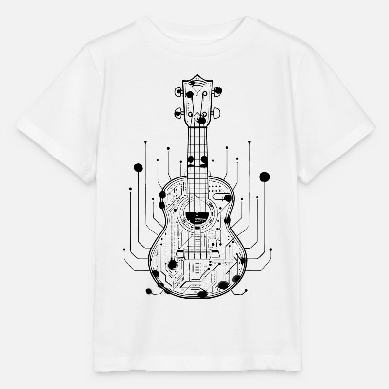 Ukulele - Stanley/Stella Kinder T-Shirt MINI CREATOR  - Weiß