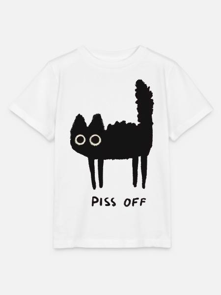 Grumpy Kitty Vibes – Leave Me Alone - Stanley/Stella MINI CREATOR Kids’ T-Shirt - white