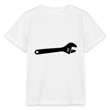Outil de clé à fourche à rouleaux - T-shirt bio MINI CREATOR Stanley/Stella Enfant - blanc - Devant - Maike (125cm)