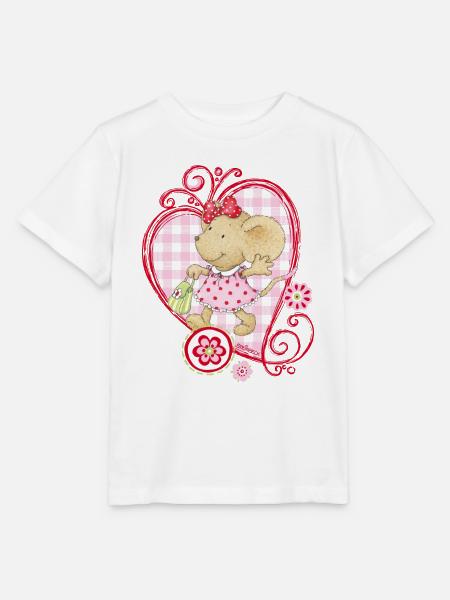 Kikibell Herz pink - Stanley/Stella Kinder T-Shirt MINI CREATOR - Weiß