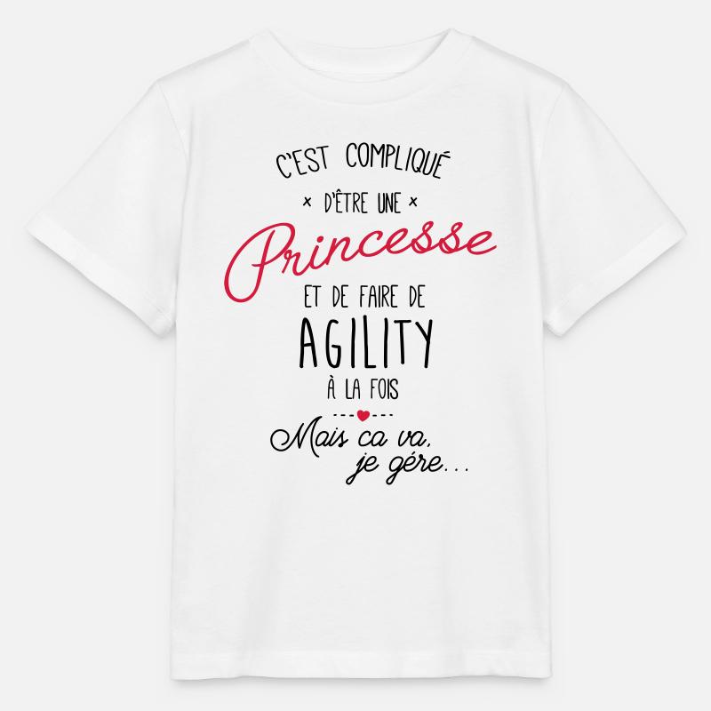 princesse et Agility - T-shirt bio MINI CREATOR Stanley/Stella Enfant - blanc