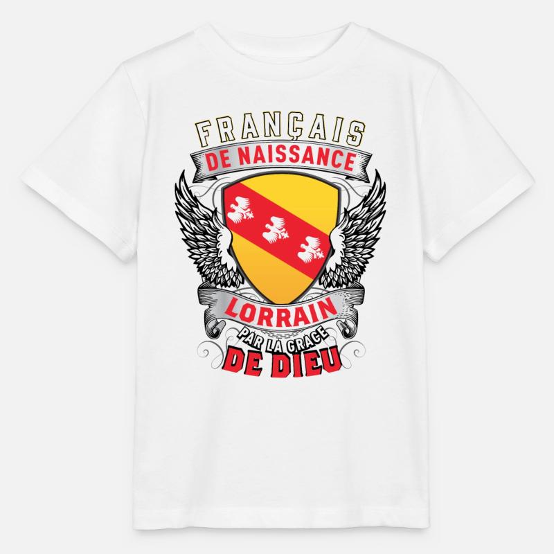 Lorrain Grâce de Dieu - T-shirt bio MINI CREATOR Stanley/Stella Enfant - blanc