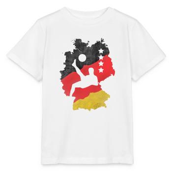Germany football football fan - Stanley/Stella MINI CREATOR Kids’ T-Shirt - white - Front - Maike (125cm)