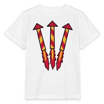 Firework Rockets - Stanley/Stella MINI CREATOR Kids’ T-Shirt - white - Front - Maike (125cm)