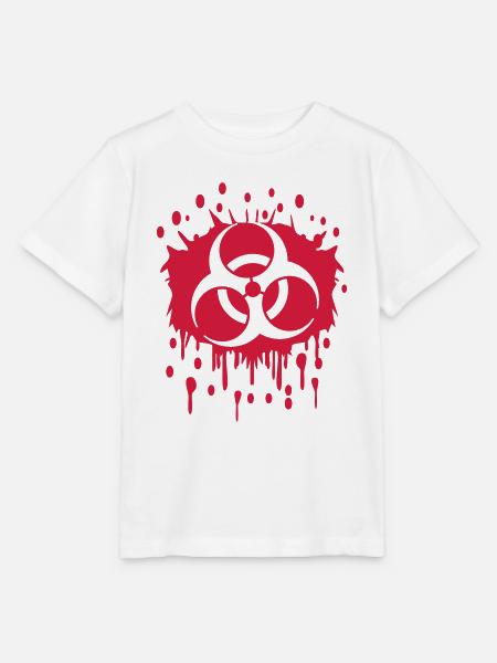 Biohazard Blut Graffiti - Stanley/Stella Kinder T-Shirt MINI CREATOR - Weiß