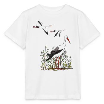 Störche - Stanley/Stella Kinder T-Shirt MINI CREATOR  - Weiß - Vorne - Maike (125cm)