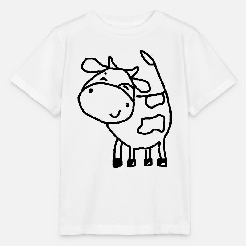 Cow - Stanley/Stella MINI CREATOR Kids’ T-Shirt - white