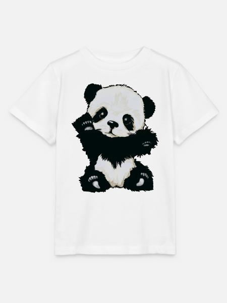 Baby Panda - Stanley/Stella Kinder T-Shirt MINI CREATOR - Weiß