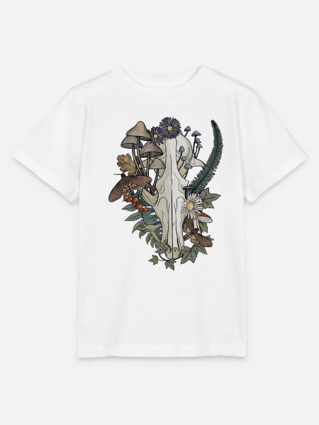 Herbstlicher Fuchs Skul - Stanley/Stella Kinder T-Shirt MINI CREATOR  - Weiß