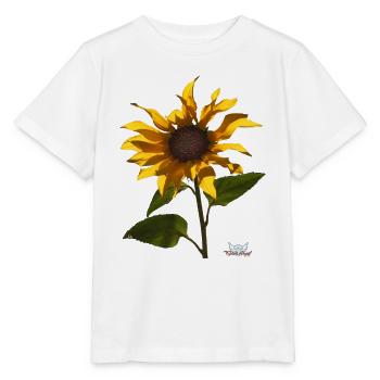 Bloomed sunflower - TShirtAngel.de - Stanley/Stella MINI CREATOR Kids’ T-Shirt - white - Front - Maike (125cm)