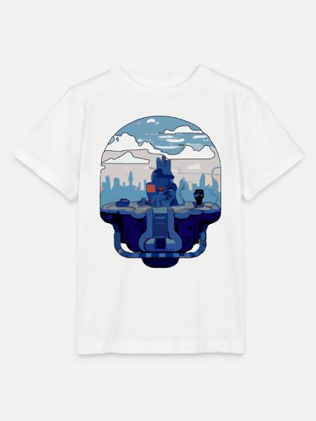 Futuristische Landschaft - Stanley/Stella Kinder T-Shirt MINI CREATOR - Weiß