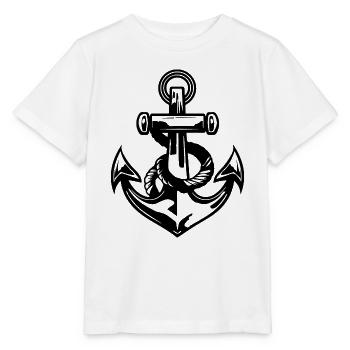 Anker Boot Schiff Nautik - Stanley/Stella Kinder T-Shirt MINI CREATOR  - Weiß - Vorne - Maike (125cm)