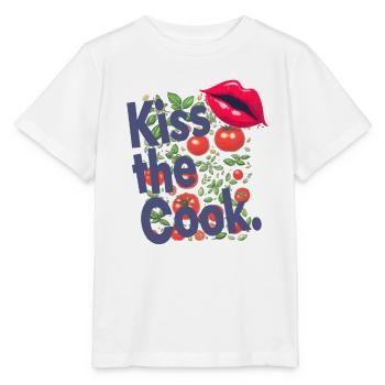 Kiss the cook - Stanley/Stella Kinder T-Shirt MINI CREATOR  - Weiß - Vorne - Maike (125cm)
