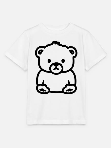 Teddybär - Stanley/Stella Kinder T-Shirt MINI CREATOR - Weiß
