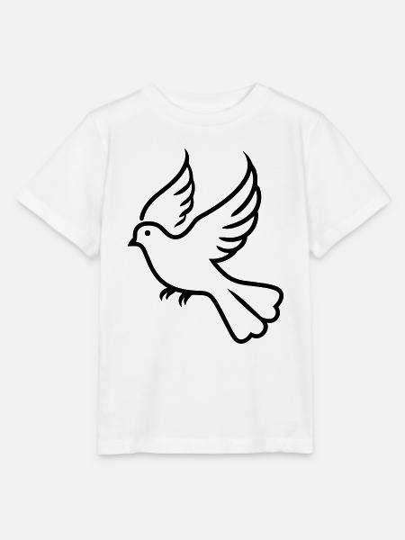Taube - Stanley/Stella Kinder T-Shirt MINI CREATOR  - Weiß