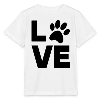 pfote love - Stanley/Stella Kinder T-Shirt MINI CREATOR  - Weiß - Vorne - Maike (125cm)