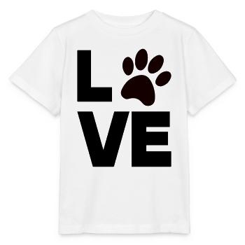 pfote love - Stanley/Stella Kinder T-Shirt MINI CREATOR  - Weiß - Vorne - Maike (125cm)