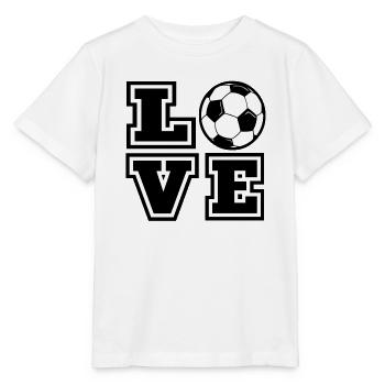 I Love Soccer Funny Sports Saying Football Graphic - Stanley/Stella MINI CREATOR Kids’ T-Shirt - white - Front - Maike (125cm)