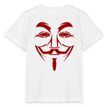 Guy Fawkes - T-shirt bio MINI CREATOR Stanley/Stella Enfant - blanc - Devant - Maike (125cm)