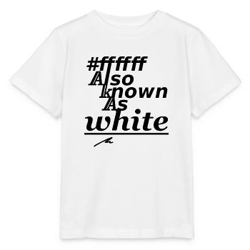 #ffffff, also known as white - Stanley/Stella MINI CREATOR Kids’ T-Shirt - white - Front - Maike (125cm)