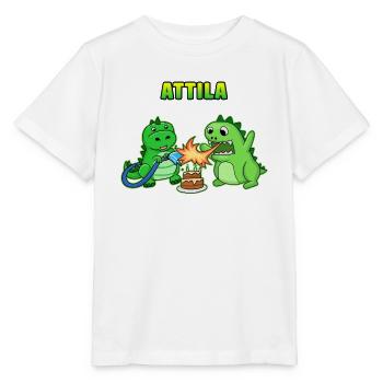 Cadeau d'anniversaire Attila - T-shirt bio MINI CREATOR Stanley/Stella Enfant - blanc - Devant - Maike (125cm)