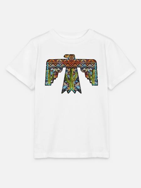 Aztekischer freier Vogel - Stanley/Stella Kinder T-Shirt MINI CREATOR  - Weiß