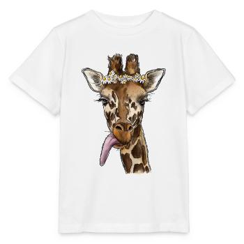 Aquarell Giraffe - Stanley/Stella Kinder T-Shirt MINI CREATOR  - Weiß - Vorne - Maike (125cm)