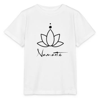 Namaste Orchidée -T-Shirt - T-shirt bio MINI CREATOR Stanley/Stella Enfant - blanc - Devant - Maike (125cm)