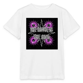 The route is the goal - Image - 2023 - Stanley/Stella MINI CREATOR Kids’ T-Shirt - white - Front - Maike (125cm)
