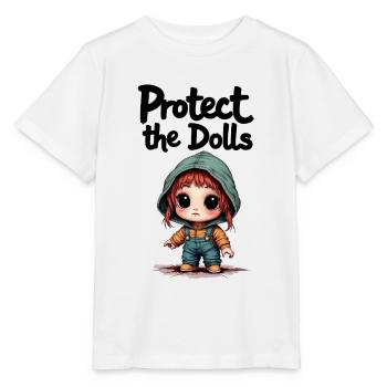 Protect the Dolls - Süße Botschaft - Stanley/Stella Kinder T-Shirt MINI CREATOR  - Weiß - Vorne - Maike (125cm)
