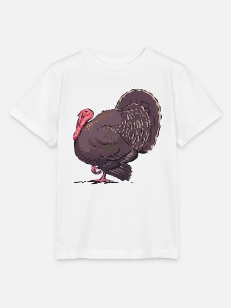 Truthahn - Stanley/Stella Kinder T-Shirt MINI CREATOR  - Weiß