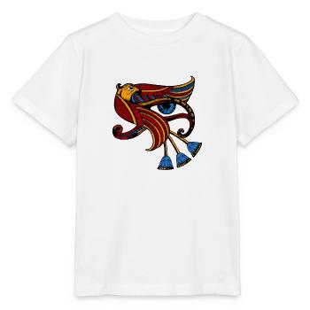 Art de bijoux ésotérique égyptien Eye of Horus - T-shirt bio MINI CREATOR Stanley/Stella Enfant - blanc - Devant - Maike (125cm)