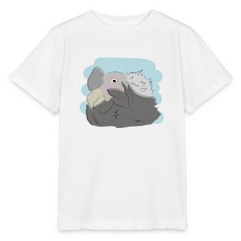 Design illustré avec un vautour - T-shirt bio MINI CREATOR Stanley/Stella Enfant - blanc - Devant - Maike (125cm)