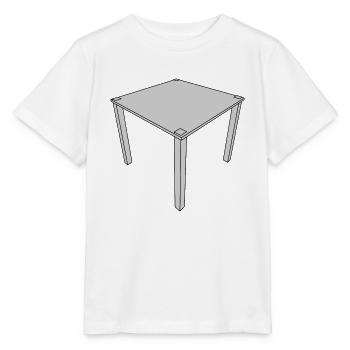 canapé canapé chaise chaise chaise table lamp lampe benc - T-shirt bio MINI CREATOR Stanley/Stella Enfant - blanc - Devant - Maike (125cm)
