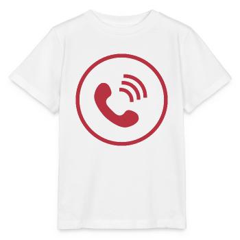 téléphone téléphone mobile retro16 radio téléphone mobile - T-shirt bio MINI CREATOR Stanley/Stella Enfant - blanc - Devant - Maike (125cm)