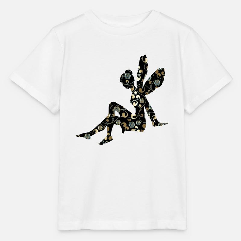 fée elfe - T-shirt bio MINI CREATOR Stanley/Stella Enfant - blanc