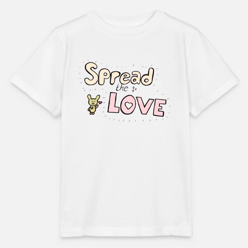 Répandre l'amour - T-shirt bio MINI CREATOR Stanley/Stella Enfant - blanc