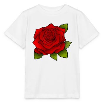 Trendy Rosen-Motiv! - Stanley/Stella Kinder T-Shirt MINI CREATOR  - Weiß - Vorne - Maike (125cm)