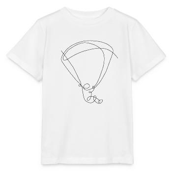 Paragleiter - Stanley/Stella Kinder T-Shirt MINI CREATOR  - Weiß - Vorne - Maike (125cm)