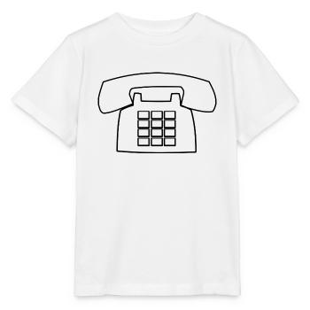 téléphone téléphone mobile retro10 radio téléphone mobile - T-shirt bio MINI CREATOR Stanley/Stella Enfant - blanc - Devant - Maike (125cm)