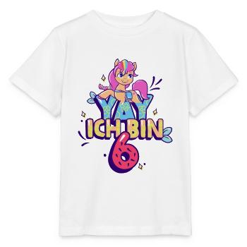 My Little Pony Birthday Yay Ich Bin 6 - Stanley/Stella MINI CREATOR Kids’ T-Shirt - white - Front - Maike (125cm)