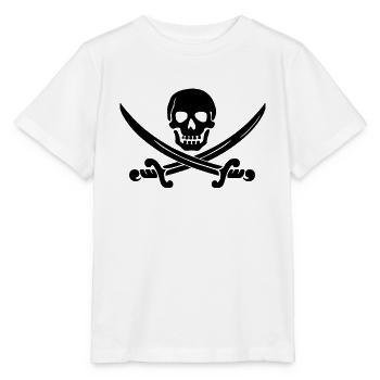 pirate ship boat pirat piratenschiff schiff skull1 - Stanley/Stella Kinder T-Shirt MINI CREATOR  - Weiß - Vorne - Maike (125cm)