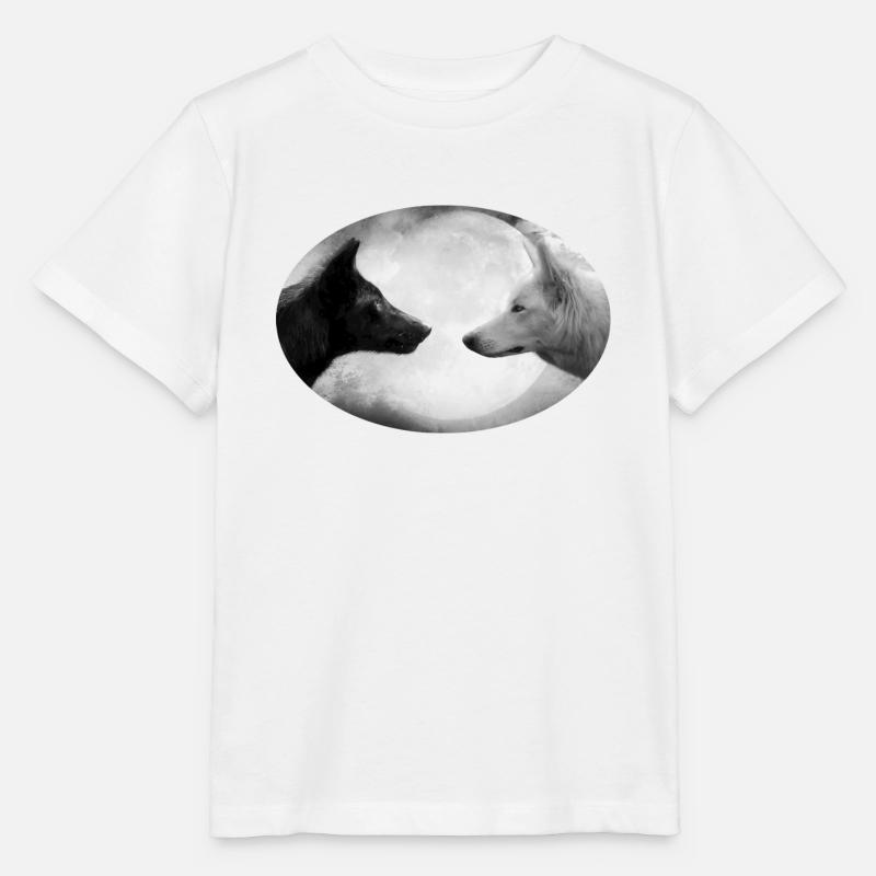 loup - T-shirt bio MINI CREATOR Stanley/Stella Enfant - blanc