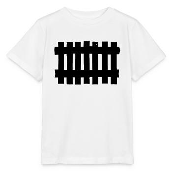 clôture fence bois métallique picked jardin 30 - T-shirt bio MINI CREATOR Stanley/Stella Enfant - blanc - Devant - Maike (125cm)